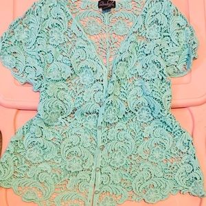 Crochet style cardigan